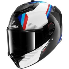 CASCO MOTO INTEGRALE CARBONIO SHARK SPARTAN GT PRO CARBON DOKHTA BLU RED TG S