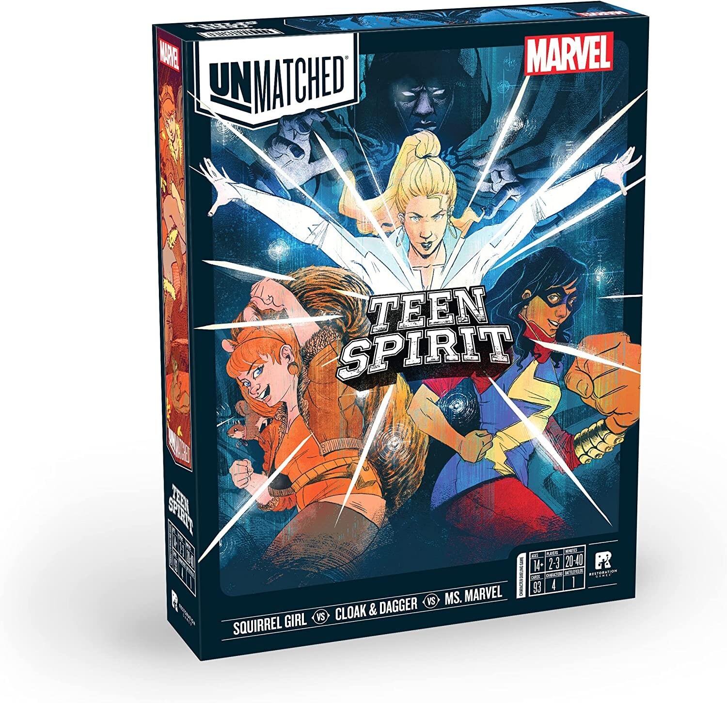 Непревзойденное восстановление духа подростка Marvel Ms. Marvel Cloak Dagger Squirrel Girl