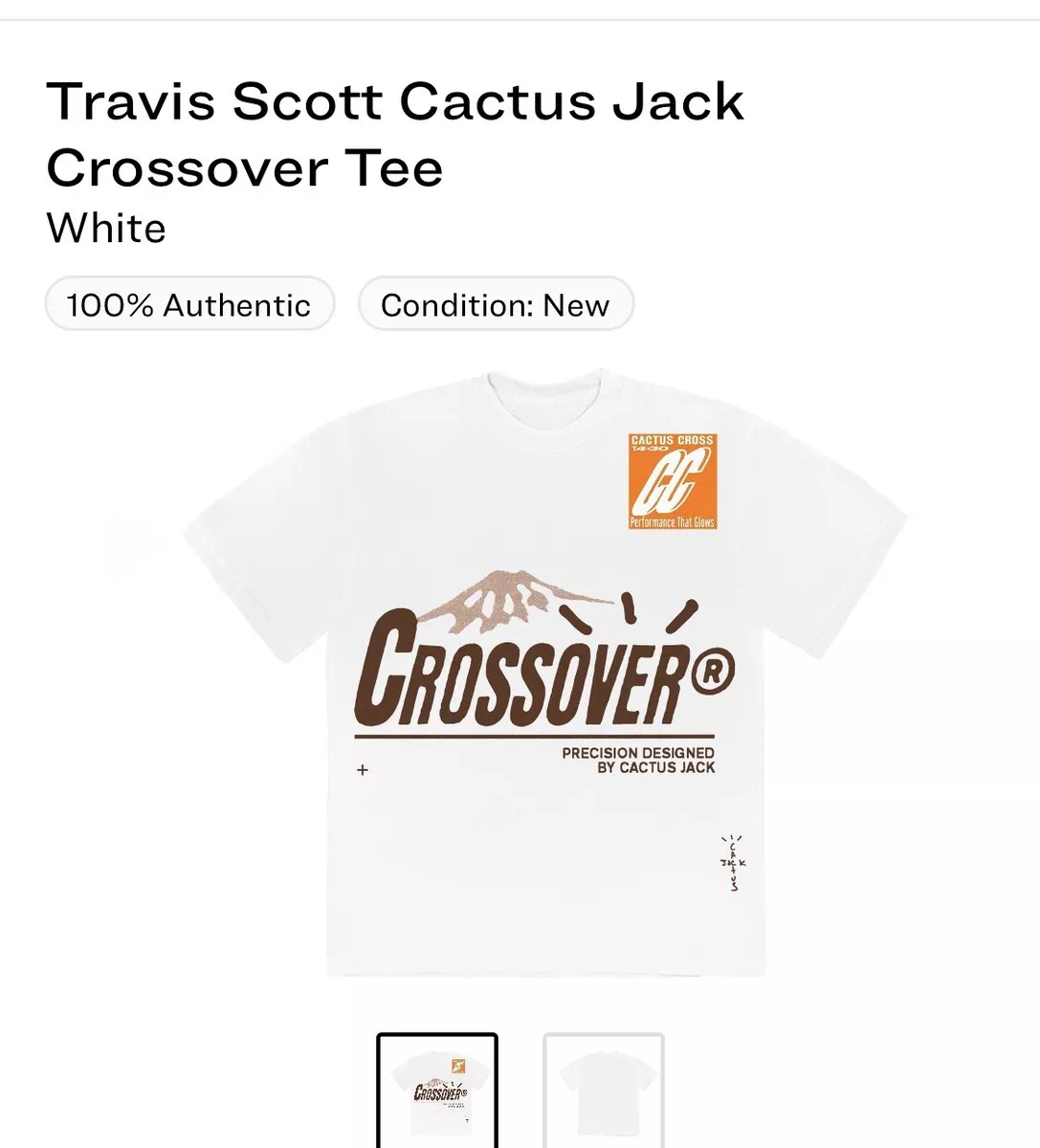 Travis Scott Cactus Jack Crossover Tee XL IN Hand 🌵🏜🌵