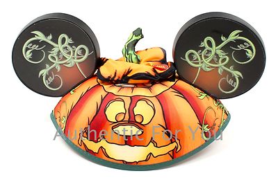 Disney Parks Halloween Jack O Lantern Pumpkin Chip Dale Felt  display picture 2