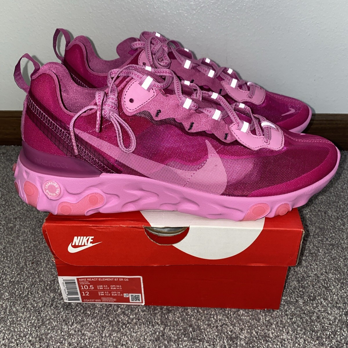 Nike React Element 87 x Sneakerroom Breast Cancer Awareness CQ4337
