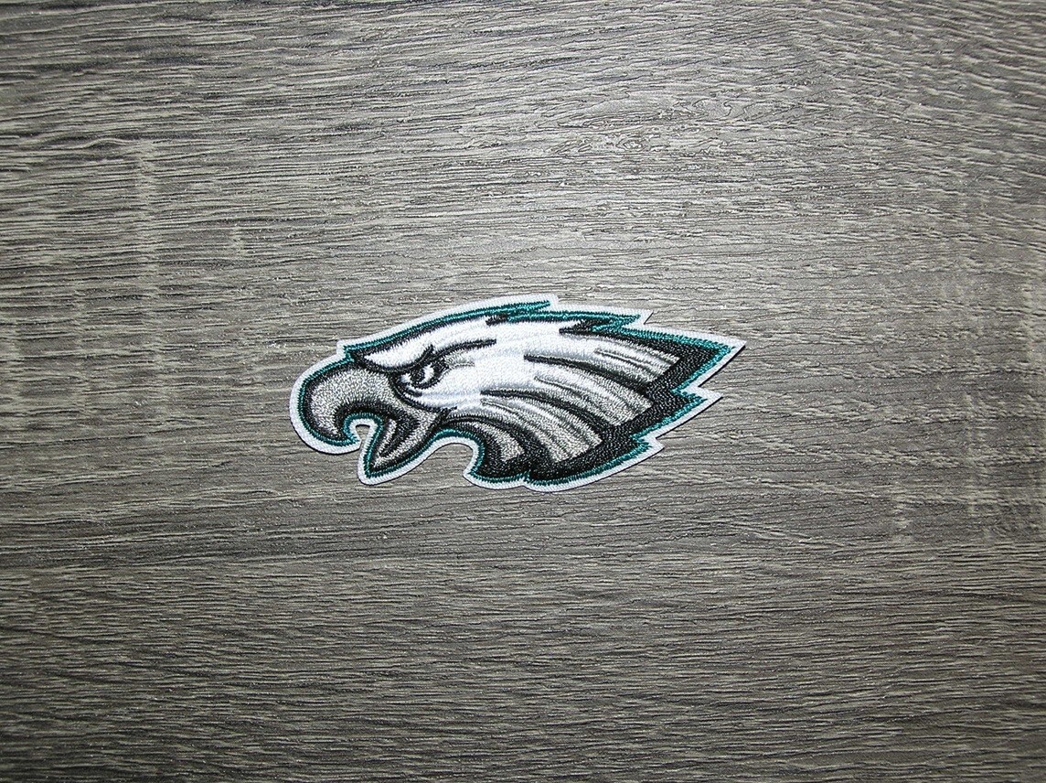 Philadelphia Eagles Team Logo Embroidered Iron On Patch 3" x 1.25" | eBay