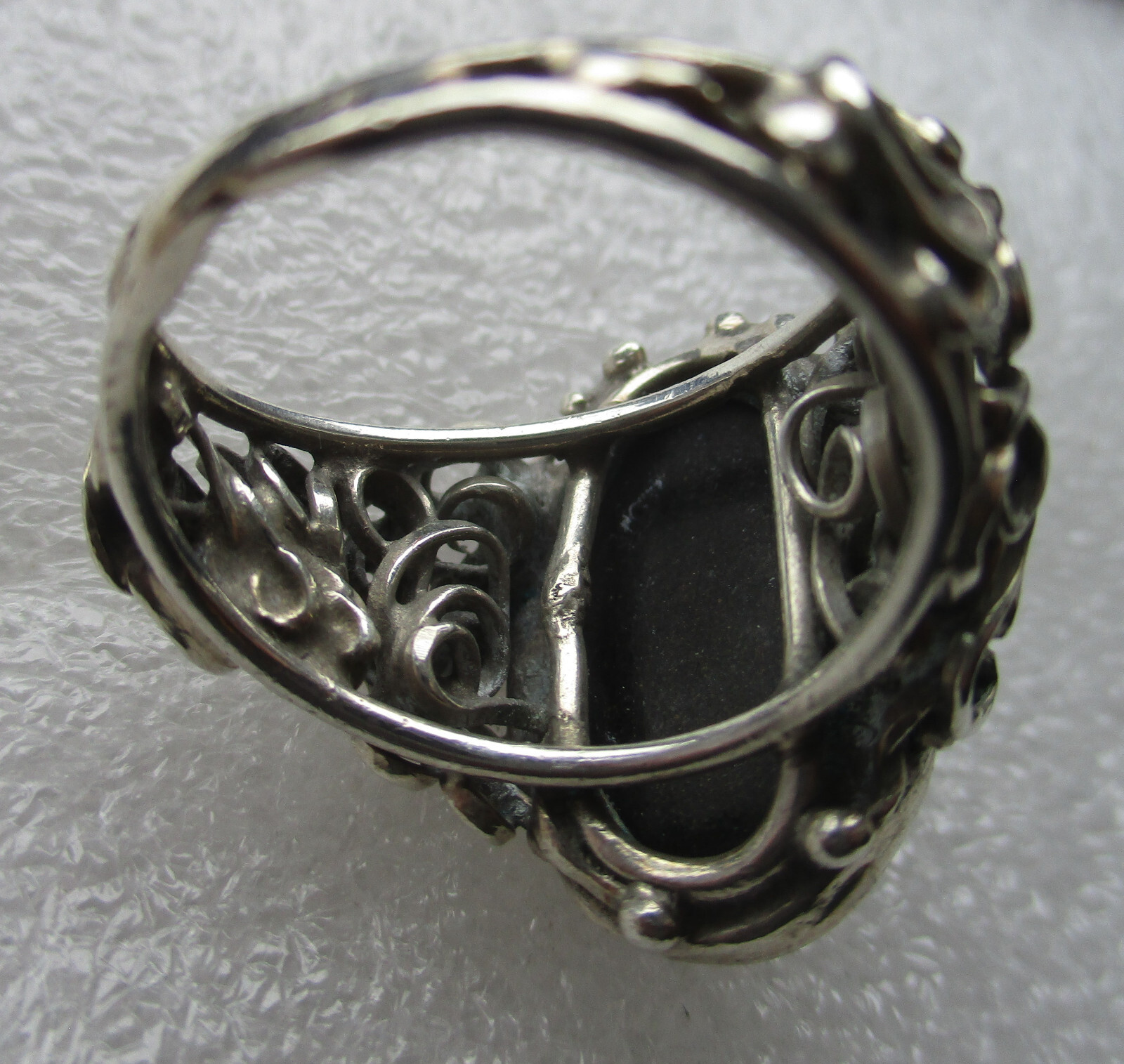 SOLID Pretty 925 Silver Ring - image 5