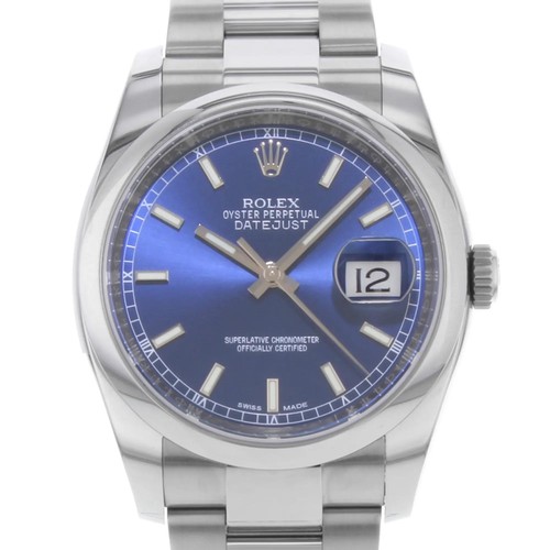 Montre automatique homme Rolex Datejust 36 mm 116200 cadran bleu acier - Photo 2 sur 6
