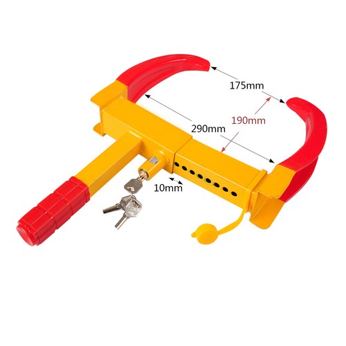 BRAND NEW HEAVY DUTY KEY LOCK CAR CARAVAN SECURITY WHEEL CLAMP TRAILER - Picture 3 of 6