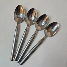 Hampton Silversmiths Shangrila Dinner Oval Soup Spoon Stainless Flatware Lot 4