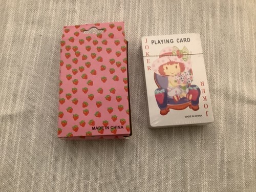 Vintage Strawberry Shortcake Playing Cards Junk Journal Ephemera w/ Original Box - Picture 4 of 5