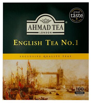 English Tea No.1 100St Schwarzer Tee Beutel á 2 Gramm mit Band Blacktea Teabag