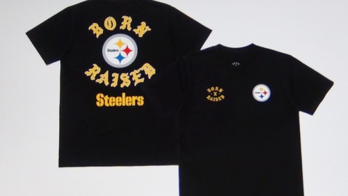 BORN X RAISED NFL PITTSBURGH STEELERS UNISEX BLACK SHIRT IN STOCK - Picture 10 of 10