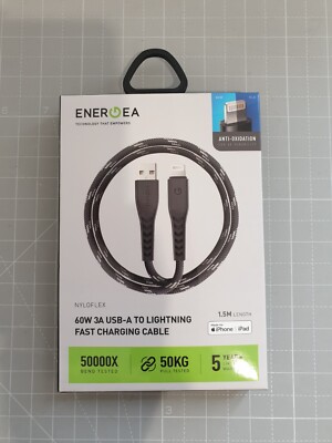 Energea nyloflex 60W 3A USB-A to L Fast Charging Cable 1.5m_0.08_5