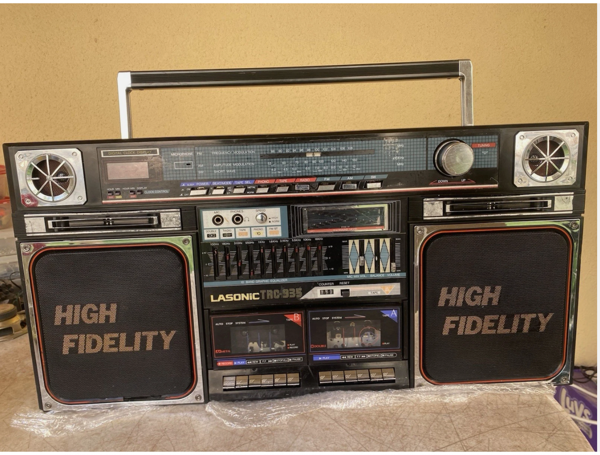 VINTAGE BOOMBOX LASONIC TRC-935 SUPER JUMBO RADIORECORDER