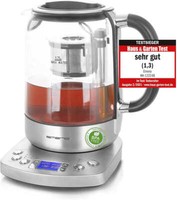 Glas-Wasserkocher Tee-Kocher 1.7Liter 2200W Digitales Display Emerio WK-122248