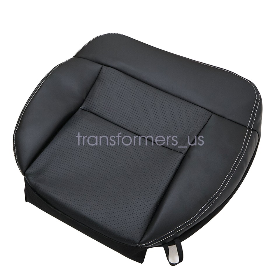 2005 Ford F150 Lariat Driver Side Bottom Perforated Leather Seat Cover Black