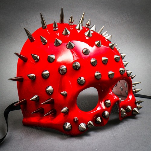 Steampunk Spike Halloween Men & Women Cosplay Costume Masquerade Wild Party Mask - Picture 39 of 61