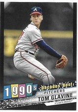 2020 Topps Update Baseball Decades' Best Black Tom Glavine 106/299 Braves