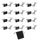 Black Silver mens wedding cufflinks cuff link Groom best man usher page gift