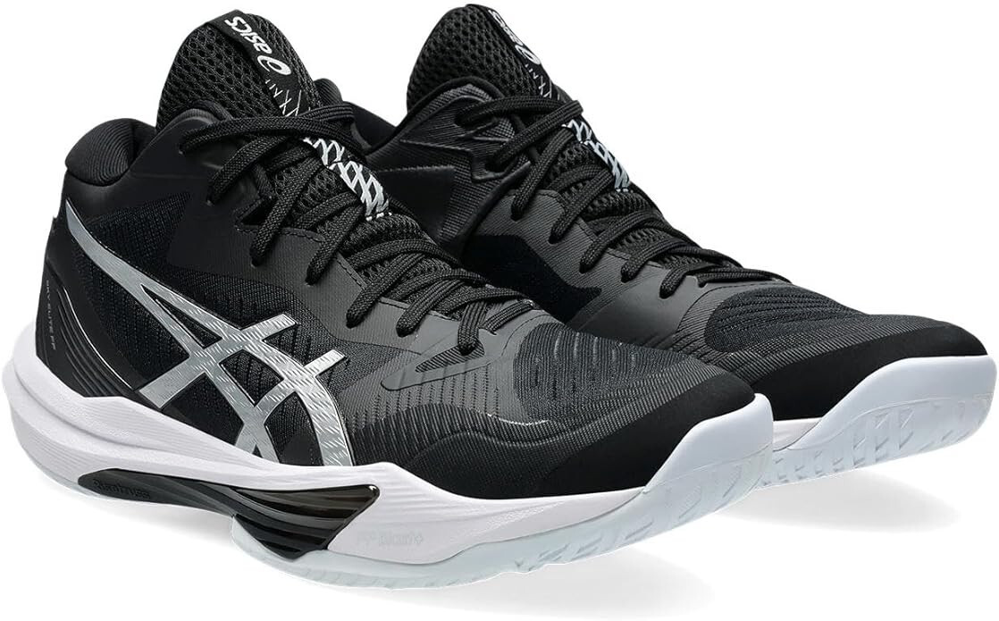 ASICS Volleyball Shoes SKY ELITE FF MT 3 Black Silver ASICS Volleyball Shoes SKY ELITE FF MT 3 Black Silver