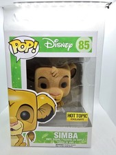 Funko Pop! Figura abovedada (flocada) de Disney el Rey León Simba #85 rara difícil de encontrar
