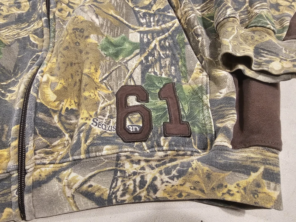 Cabela's Sudadera con Capucha Camuflada Reclusión 3D Para Hombres Grande Cremallera Completa Vellón Caza Exterior Foto 2 de 4