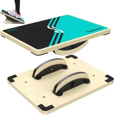 Sportneer 2-in-1 Balance Board – Adjustable Wobble & Slant Turquoise 