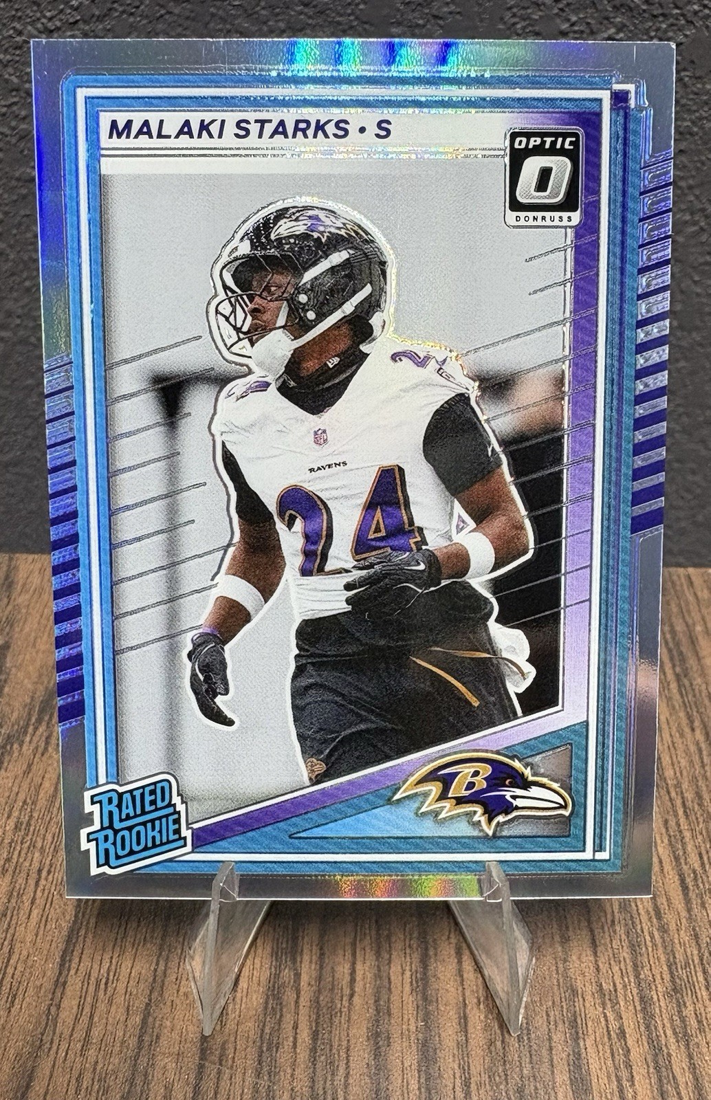 2025 Panini Donruss Malaki Starks Rated Rookie Optic Preview Holo Silver SP #346