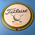 Vintage Golf Sign - Golfing Dealer Porcelain Gas Pump Sign