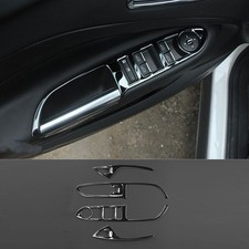 For Ford Escape Kuga 2013-2019 Black Steel Window Lift Panel Switch Cover Trim T For Ford Escape Kuga 2013-2019 Black Steel Window Lift Panel Switch Cover Trim T