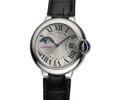 Cartier Ballon Bleu 37mm Moonphase Steel Silver Dial Auto WSBB0029 - 2021
