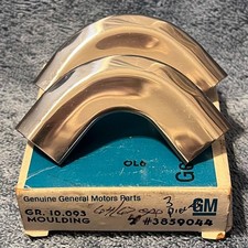 Corvette Coupe Windshield Trim Corners Pair - 1964-7 - Nos - Gm 3859044