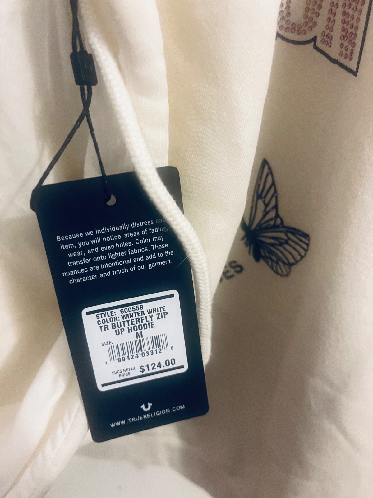 true  religion butterfly hoodie thumbnail 3
