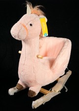 Soft Landing Joyride Pink Plush Unicorn Rocker Chair Rocking Horse NWT A1 