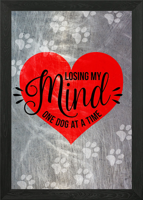 #ad LOSING MY MIND METAL Framed Wall Art Poster Canvas Print Picture GBP 34.95