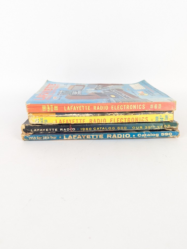 1959, 1960, 1965, 1969 Lafayette Radio Electronics Catalog Vintage