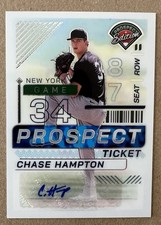 2024 Panini Prospect Edition Chase Hampton AUTO Prospect Ticket Yankees RC