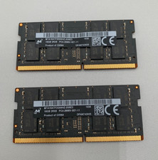 Lot Of 2 Micron DDR4 16GB Each 2 x 16GB 32GB PC4 2666MHz RAM Memory Black B