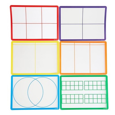 Light Table Math Mats - Set of 6