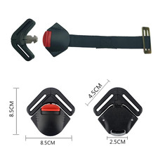 Universal Child Seat Toddler Harness Clip Fixed Lock Buckle 5PT 5 Point Adjus...