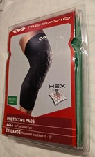 New McDavid Size 2XL HEX Tech Protective Knee Pads 6446 Leg Sleeves/Green Pair