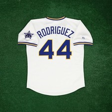 Julio Rodriguez 1977 Seattle Mariners Cooperstown Men Home Jersey w/ Team Patch