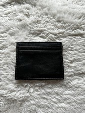 Porta carte ZARA in ecopelle nera - minimalista ed elegante