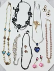 Mixed Costume Jewelry 10pc Lot Rhinestone w/Signed Vintage Now All Wear Resell