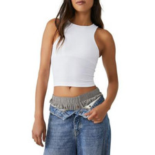 Free People Clean Lines Cami- White- M/L