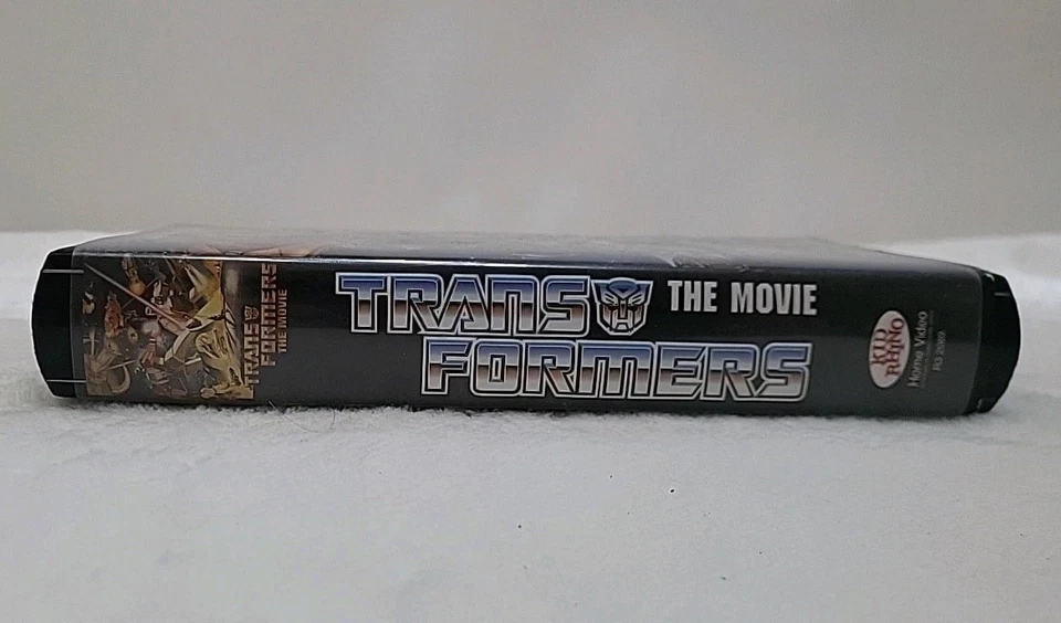 Vtg 1987 Hasbro Toys & Rhino Classic SCI-FI VHS Video "TRANSFORMERS, The Movie"  - Image 3 of 4