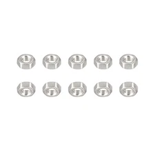 100Pack M3x0.5mm(DxL) Hex Nuts 304 Stainless Steel Hexagonal Nuts Silver Tone