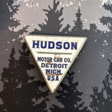 Original Hudson Motor Car Co. Radiator Emblem Badge Detroit Mich. U.s.a Original Hudson Motor Car Co. Radiator Emblem Badge Detroit Mich. U.s.a