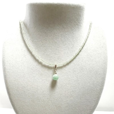 K18 Necklace Myanmar Jadeite Top Jadeite Peridot Necklace K18YG 18K From Japan