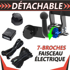 Anhängerkupplung abnehmbar für Hyundai i10 2 II IA/BA 18-19 + Strahl 7b für Fahrradträger