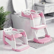 Potty Training Seat, Toddler Toilet Seat with Step Stool Ladder, 2-in-1 Toddler