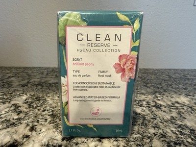 CLEAN Reserve H2EAU Collection Brilliant Peony EDP 50 ml / 1.7 Fl oz NEW Sealed