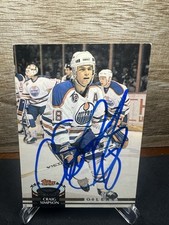 1992-93 Topps Stadium Club -#473 Craig Simpson In-Person ON-CARD AUTO